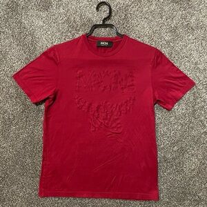 MCM Men's Bold Red Short Sleeve Tee